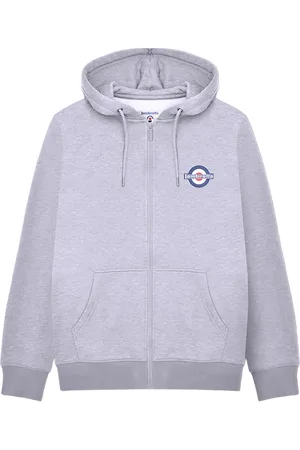 Lambretta Heren Full Zip Hoodie (Grijze Mergel)