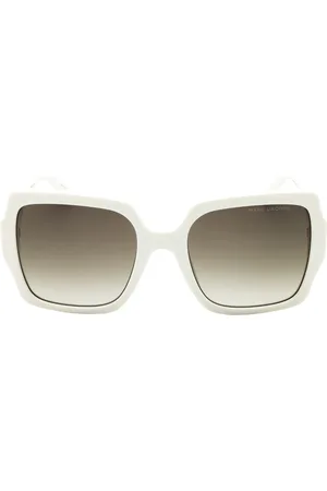 Marc Jacobs Bruine lens ivoorwitte zonnebril