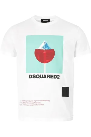 Dsquared2 Cool Fit Iceberg Logo White T-Shirt