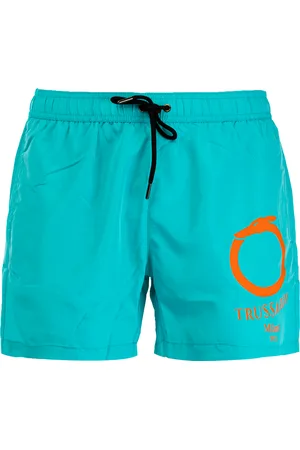 Trussardi KORTE EFFEN ZWEMBROEK VOOR HEREN MET LOGOPRINT