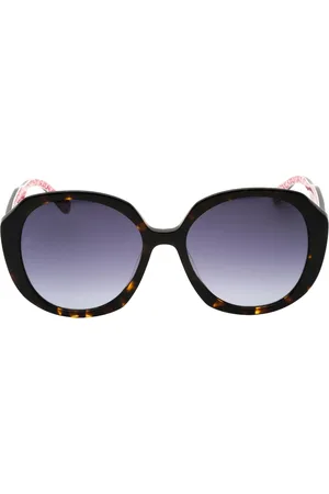 Tommy Hilfiger Donkergrijze SF-lens havanabruine zonnebril