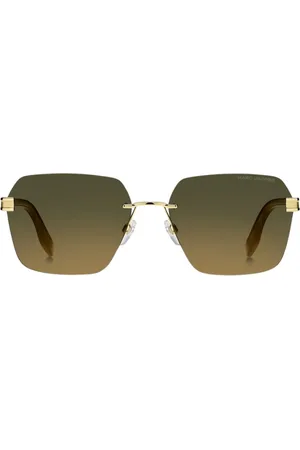 Marc Jacobs Zonnebril met groene SF-lens en bruine details