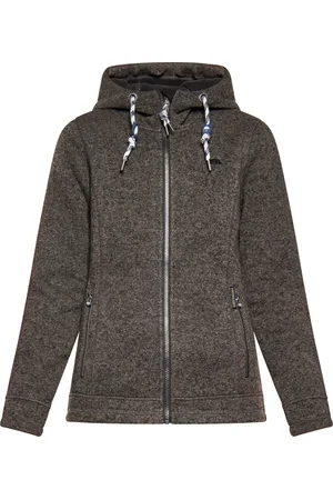 Schmuddelwedda Gebreide fleece jas Dames melange