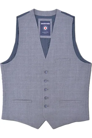 Lambretta Heren Dawson Geruite Waistcoat