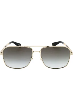 Marc Jacobs Grijze SF-lens gouden zonnebril