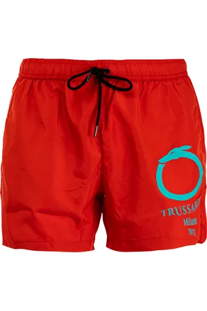 Trussardi KORTE EFFEN ZWEMBROEK VOOR HEREN MET LOGOPRINT