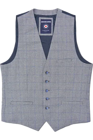 Lambretta Heren George Prince Of Wales Geruite Waistcoat