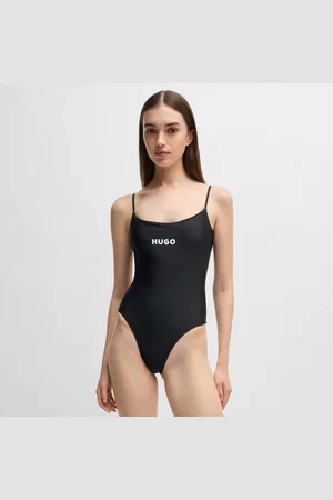 HUGO BOSS Dames Contrast Logo Quick-Dry badpak in