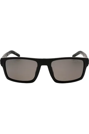 Tommy Hilfiger Grijze PZ-lens matzwarte zonnebril
