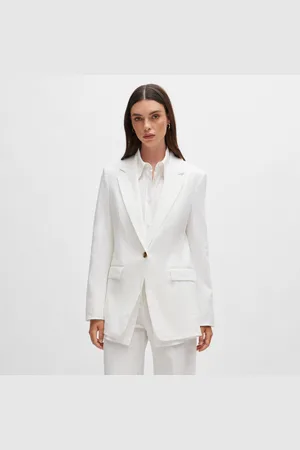 HUGO BOSS Damesjas Jasena Regular-Fit Linnen in