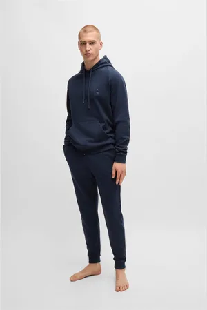 HUGO BOSS Herenpantalon Fashion in donkerblauw