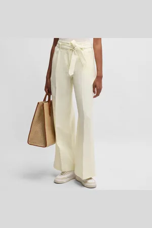 HUGO BOSS Dames Tepiala broek met wijde pijpen in