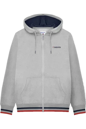 Lambretta Heren SS25 Full Zip Hoodie (Grijze Mergel)