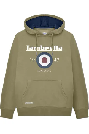 Lambretta Heren AW24 Target Hoodie ( Groen)