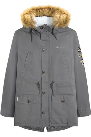 Lambretta Heren Sherpa gevoerde Parka (Graniet)