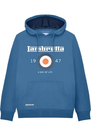 Lambretta Heren AW24 Target Hoodie (Donkerblauw)