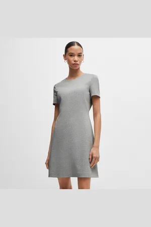 HUGO BOSS Damesjurk Donalara met korte mouwen in