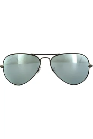 Ray-Ban Zonnebril Aviator 3025 029/30 Gunmetal Groen Zilver Spiegel 58mm