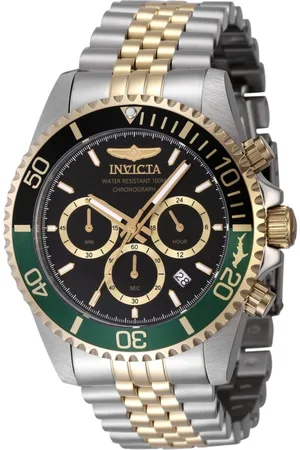 Invicta Pro Diver 48116 Heren Horloge - Quartz Uurwerk - Roestvrij Staal met zwarte Wijzerplaat - 43mm