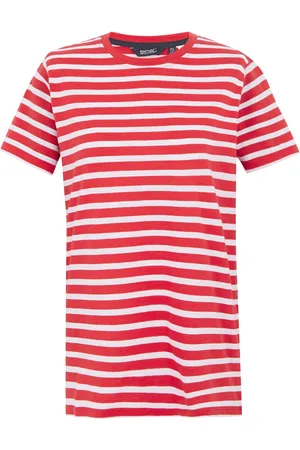 Regatta Dames/Dames Bayletta Gestreept T-shirt (Hoog risico /Wit)