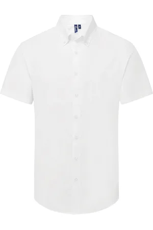 Premier Heren Supreme Oxford overhemd met korte mouwen