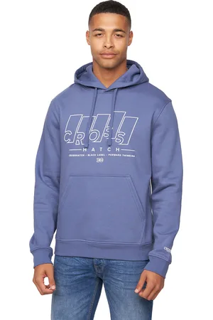 Crosshatch Heren Maxima Hoodie (Denim )