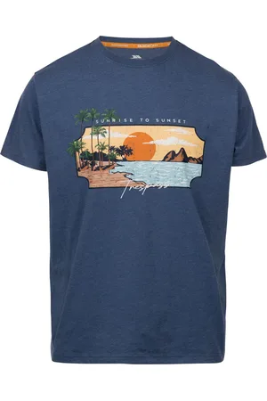 Trespass Heren Pendla Bedrukt T-Shirt (Indigokleurig gemêleerd)
