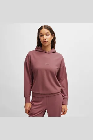 HUGO BOSS Geborduurde Logo French Terry Hoodie voor dames in