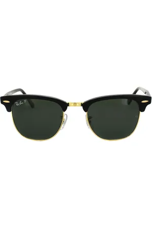 Ray-Ban Rayban Zonnebril Clubmaster 3016 901/58 Groen Gepolariseerd Grote 51mm