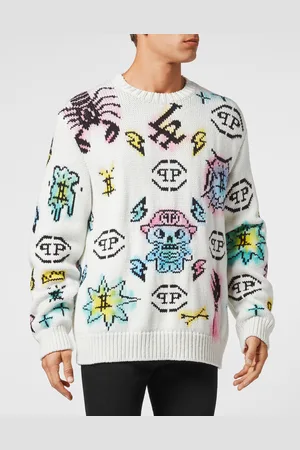 Philipp Plein Pullover Ronde Hals Monogram