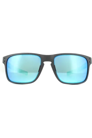 Oakley Zonnebril Holbrook Mix OO9384-10 Steel Prizm Sapphire Gepolariseerd