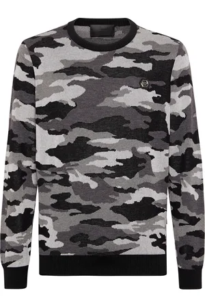 Philipp Plein Pullover Ronde Hals Camouflage