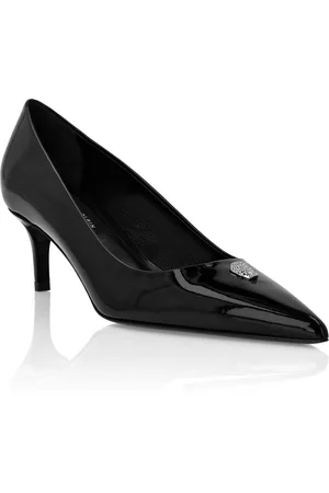 Philipp Plein Decollete Low Heels Skull Strass