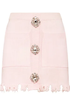 Philipp Plein Gebreide Korte Rok Monogram