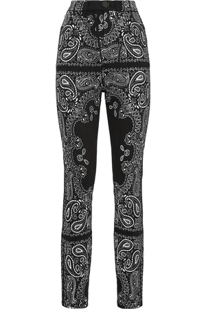 Philipp Plein Super Hoge Taille Jegging Paisley
