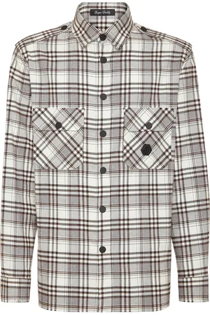 Philipp Plein Overhemd Oversize Fit Skull&Bones