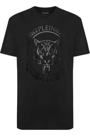 Philipp Plein T-Shirt Ronde Hals Carbon Tiger