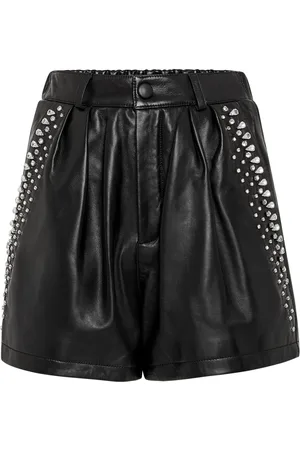 Philipp Plein Leren Korte Broek