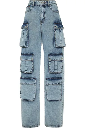 Philipp Plein Denim Cargo Trousers