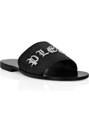 Philipp Plein Platte Sandalen Gothic Plein