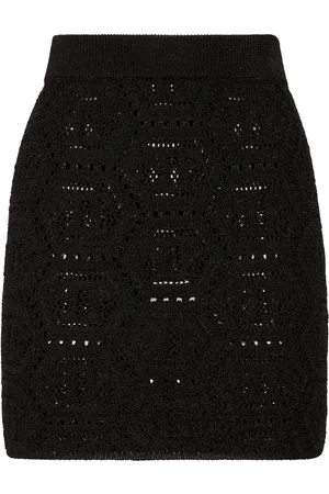 Philipp Plein Knit Mini Skirt Monogram