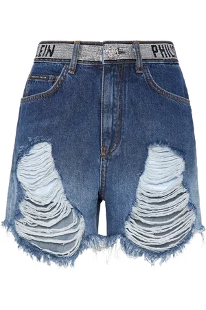 Philipp Plein Denim Korte Broek
