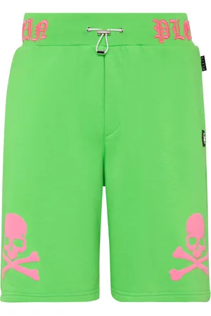 Philipp Plein Sportieve Shorts Skull&Bones