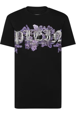 Philipp Plein T-Shirt Ronde Hals Flowers