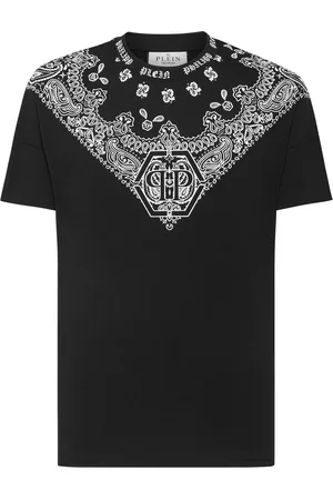 Philipp Plein T-Shirt Ronde Hals Paisley