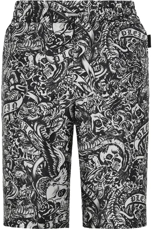 Philipp Plein Korte Broek Tattoo