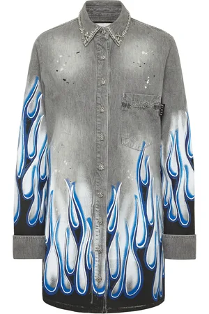Philipp Plein Denim Shirt Racing