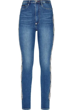 Philipp Plein Super Hoge Taille Jegging