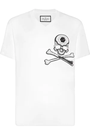 Philipp Plein T-Shirt V-Hals Skull&Bones
