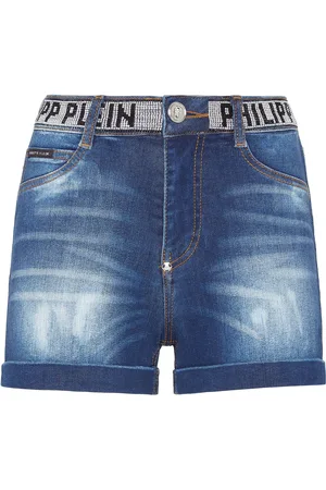 Philipp Plein Denim Korte Broek